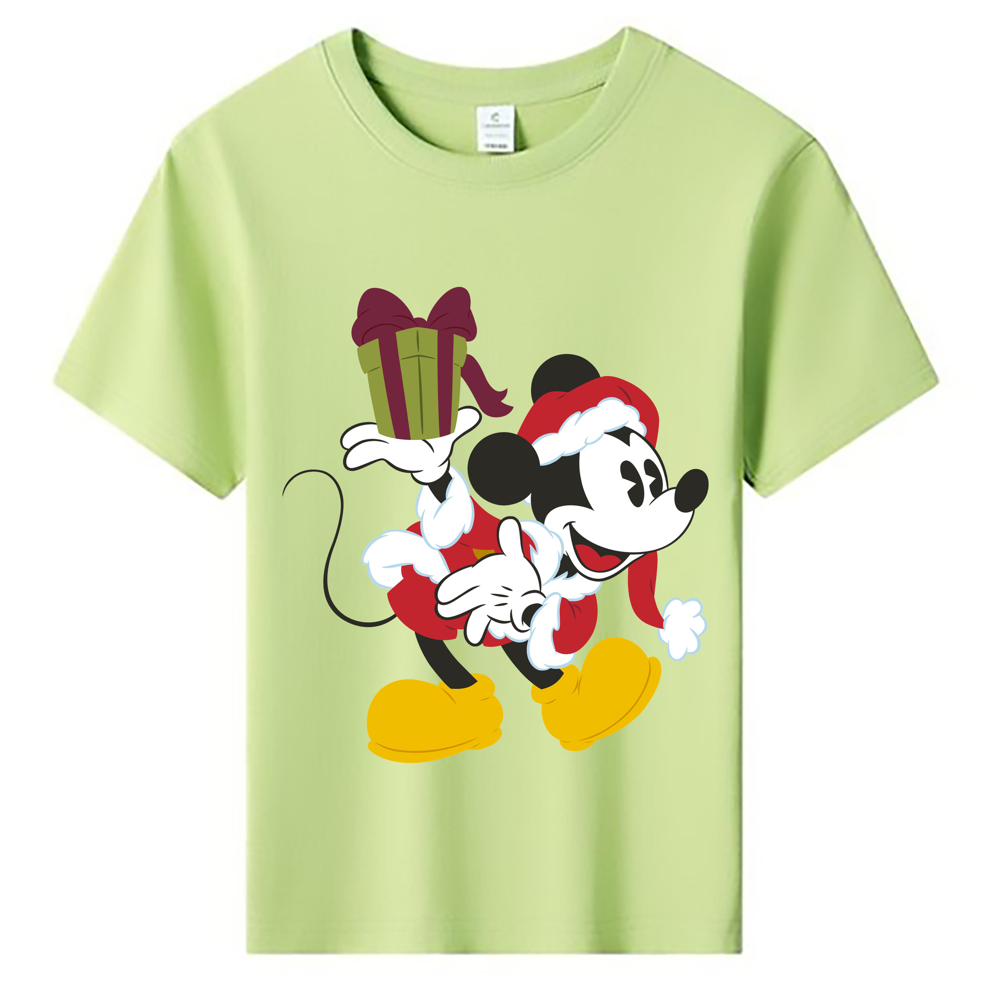 ミッキーマウス Mickey Mouse 綿100％キッズTシャツ（フロントプリント）